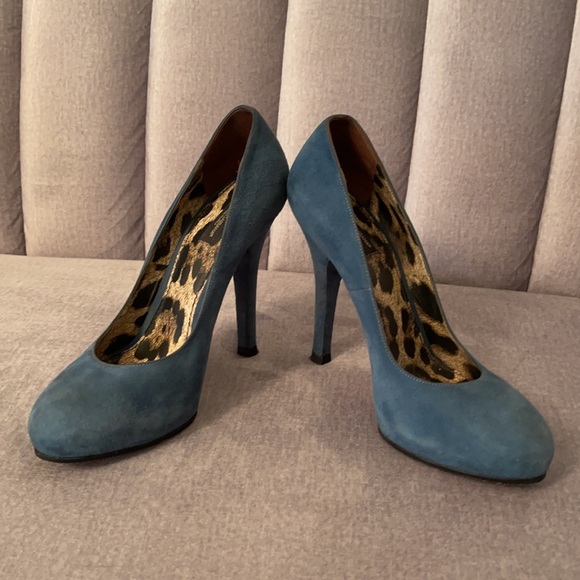 DOLCE & GABBANA Authentic heels pumps blue 39 us 9 - Picture 4 of 11